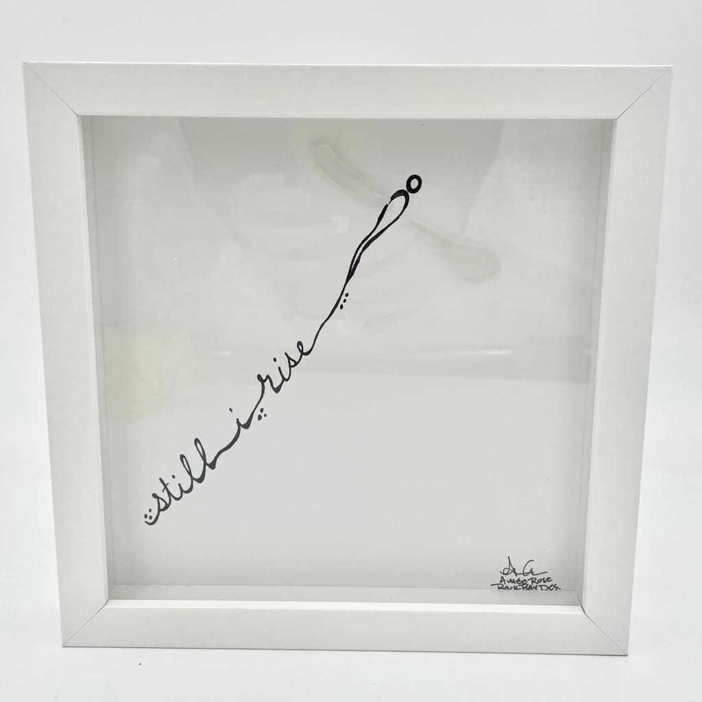 Sea Glass Art - Motivational/ Inspirational - Still I Rise - Housewares