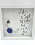 Sea Glass Art - Motivational/ Inspirational - Tough Crab - Housewares