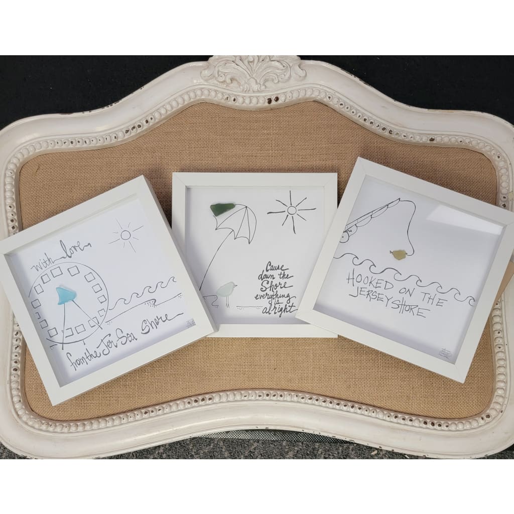 Sea Glass Art - New Jersey Themed - Housewares