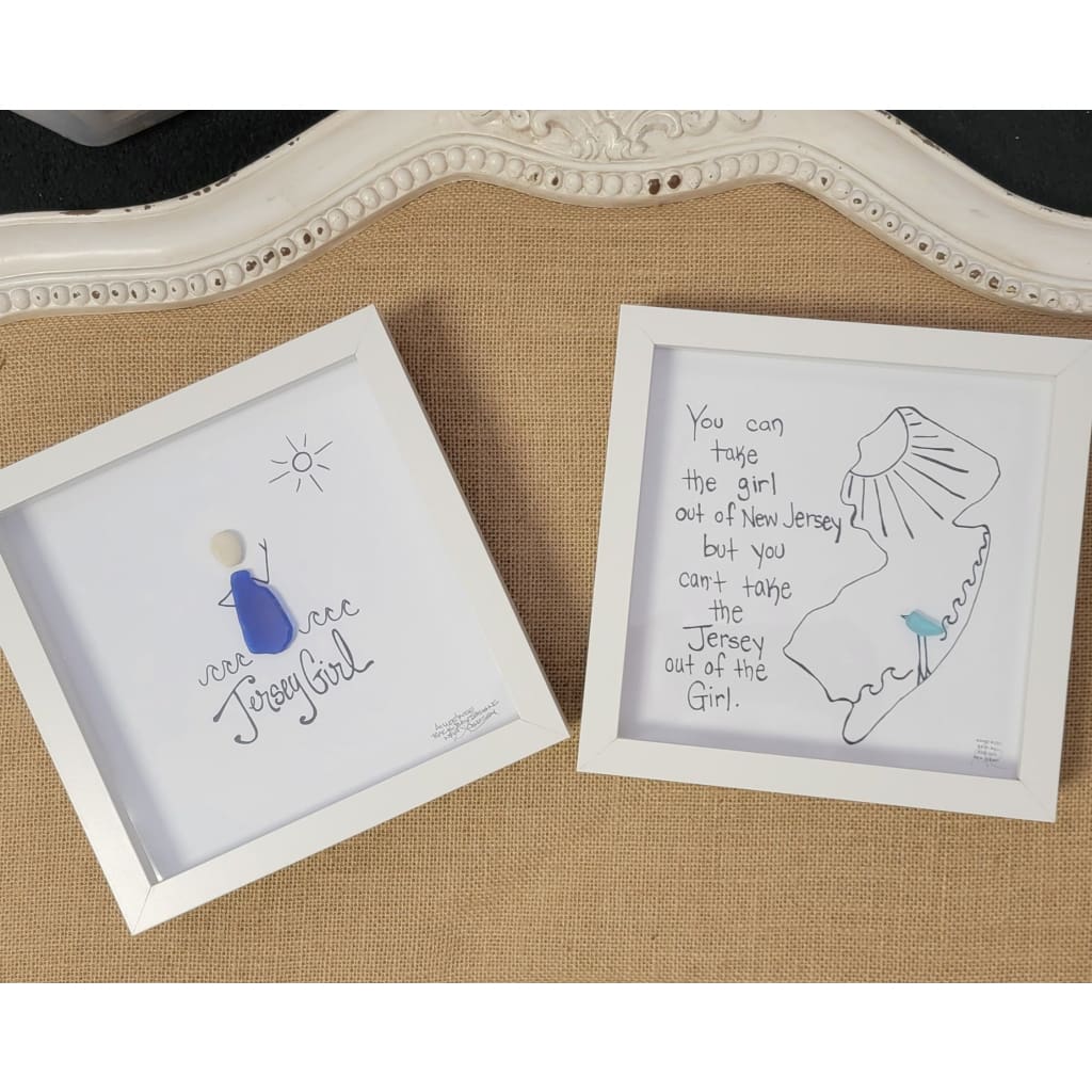 Sea Glass Art - New Jersey Themed - Housewares