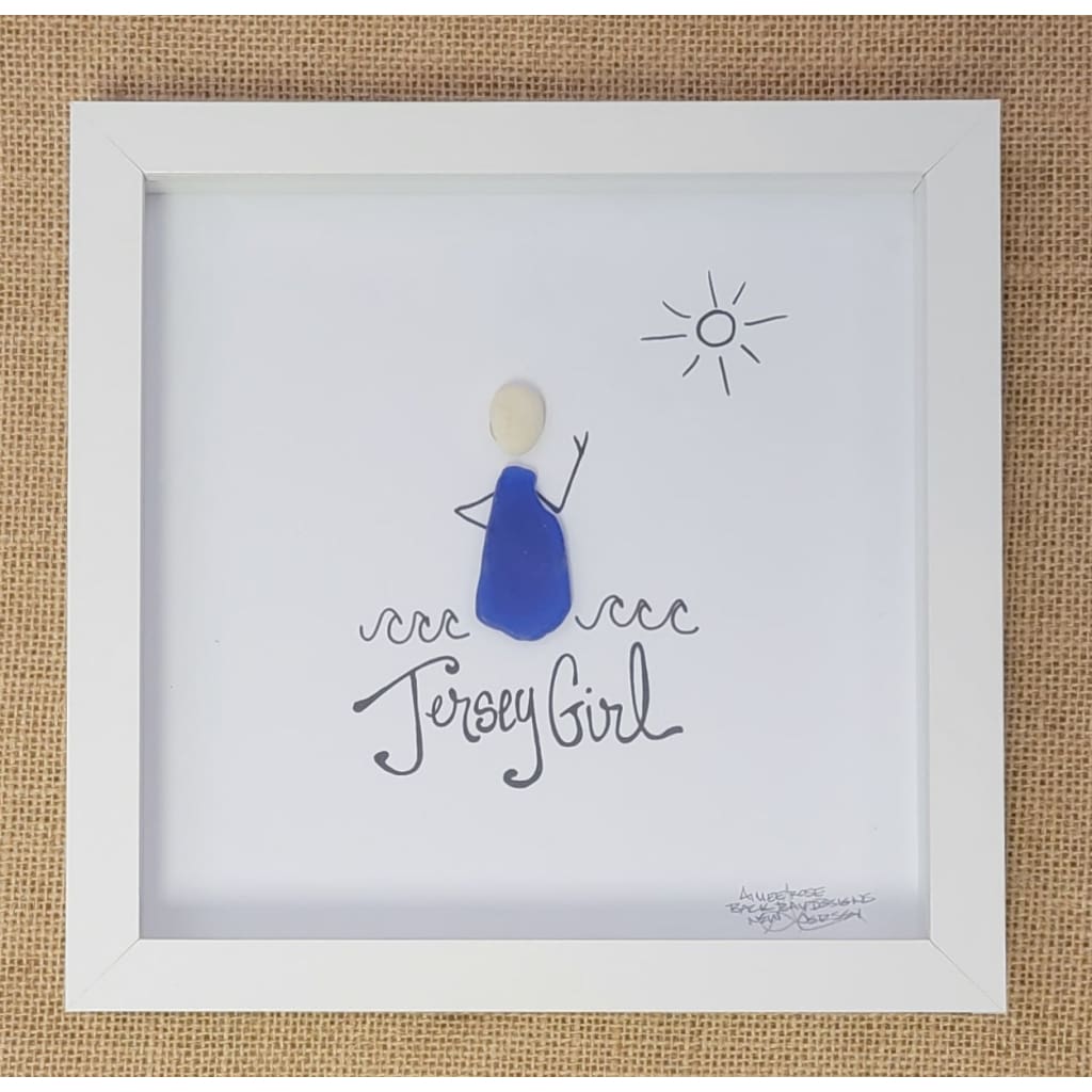 Sea Glass Art - New Jersey Themed - Jersey Girl - Housewares