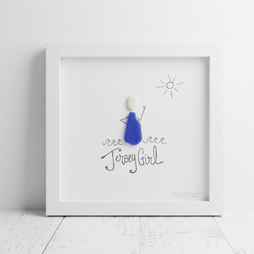 Sea Glass Art - New Jersey Themed - Jersey Girl - Housewares