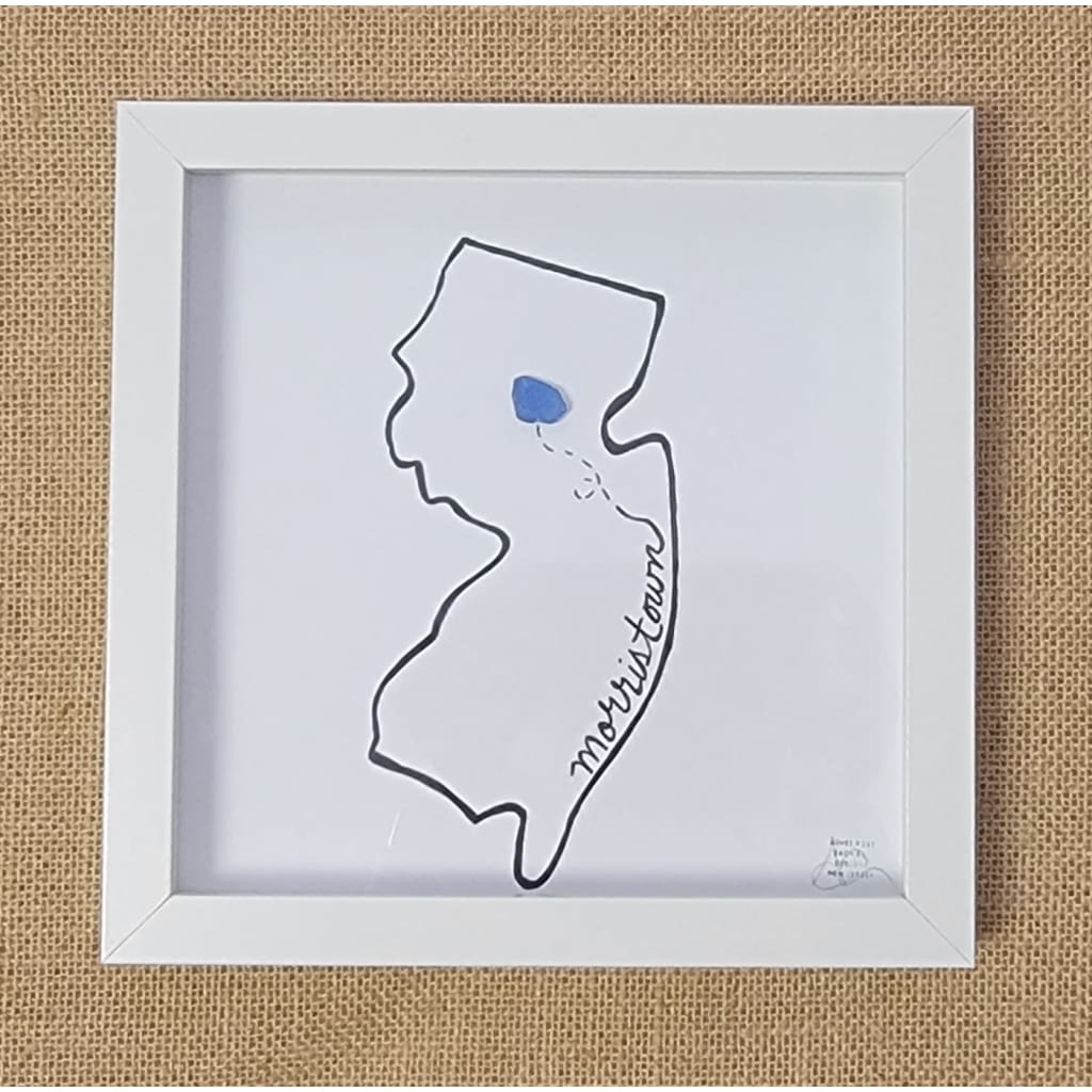 Sea Glass Art - New Jersey Themed - Morristown - Housewares