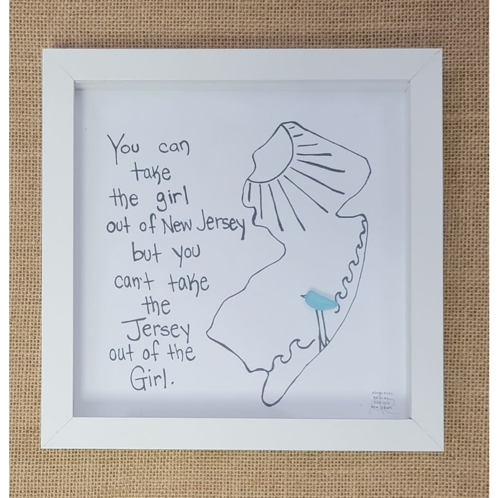 Sea Glass Art - New Jersey Themed - Take the Girl - Housewares