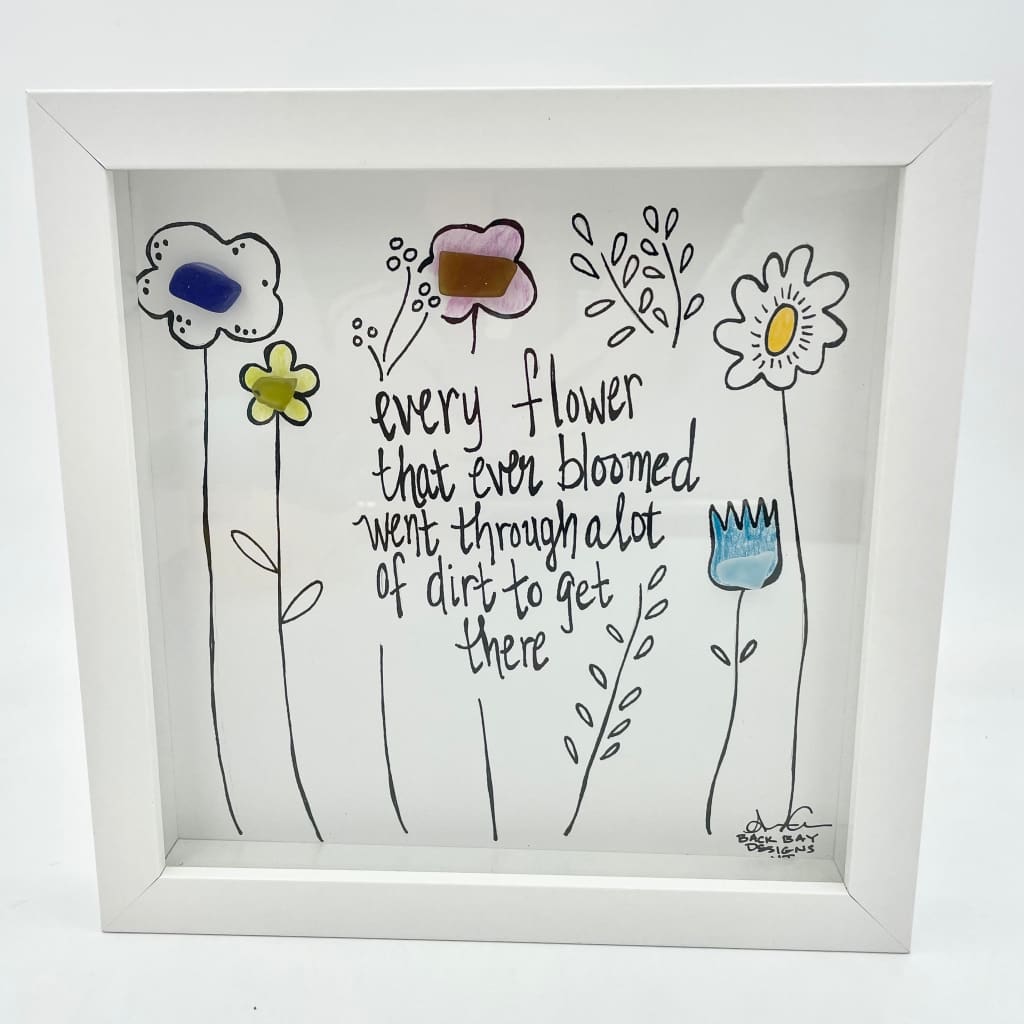 Sea Glass Art - Plant Themed - Every Flower that Ever Bloomed... - Housewares