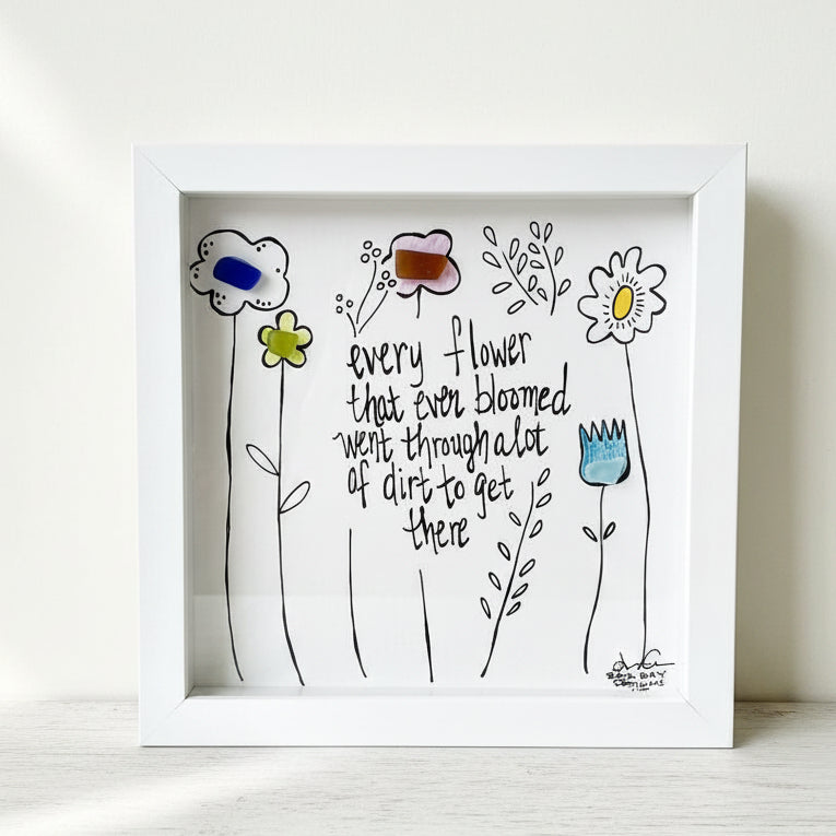 Sea Glass Art - Plant Themed - Every Flower that Ever Bloomed... - Housewares