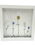 Sea Glass Art - Plant Themed - Wildflowers 