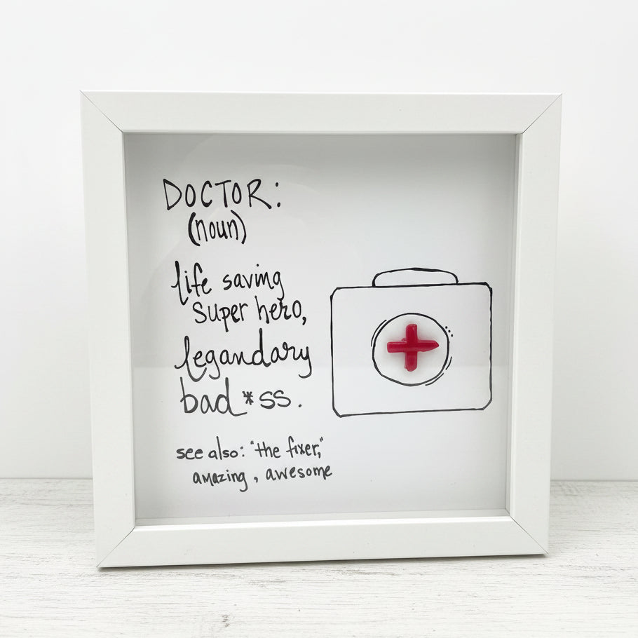 Sea Glass Art - Profession Themed - Doctor - Housewares
