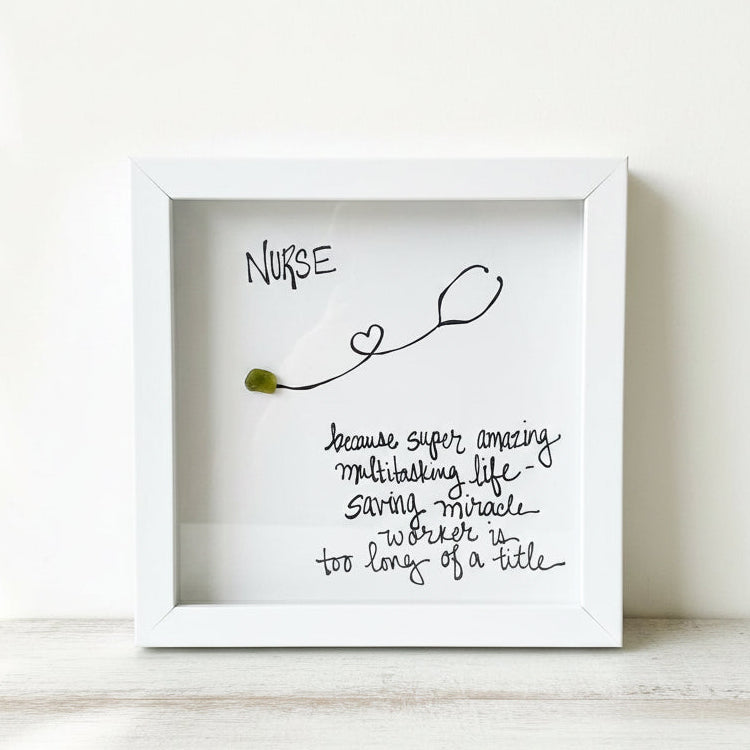 Sea Glass Art - Profession Themed - Nurse - Housewares