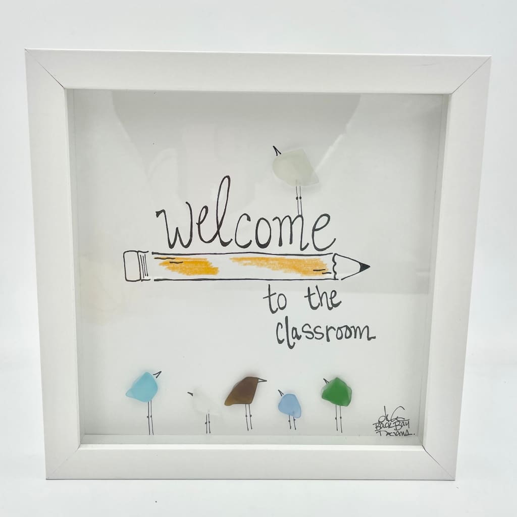 Sea Glass Art - Profession Themed - Teacher 6 - Welcome to the Classroom - Housewares