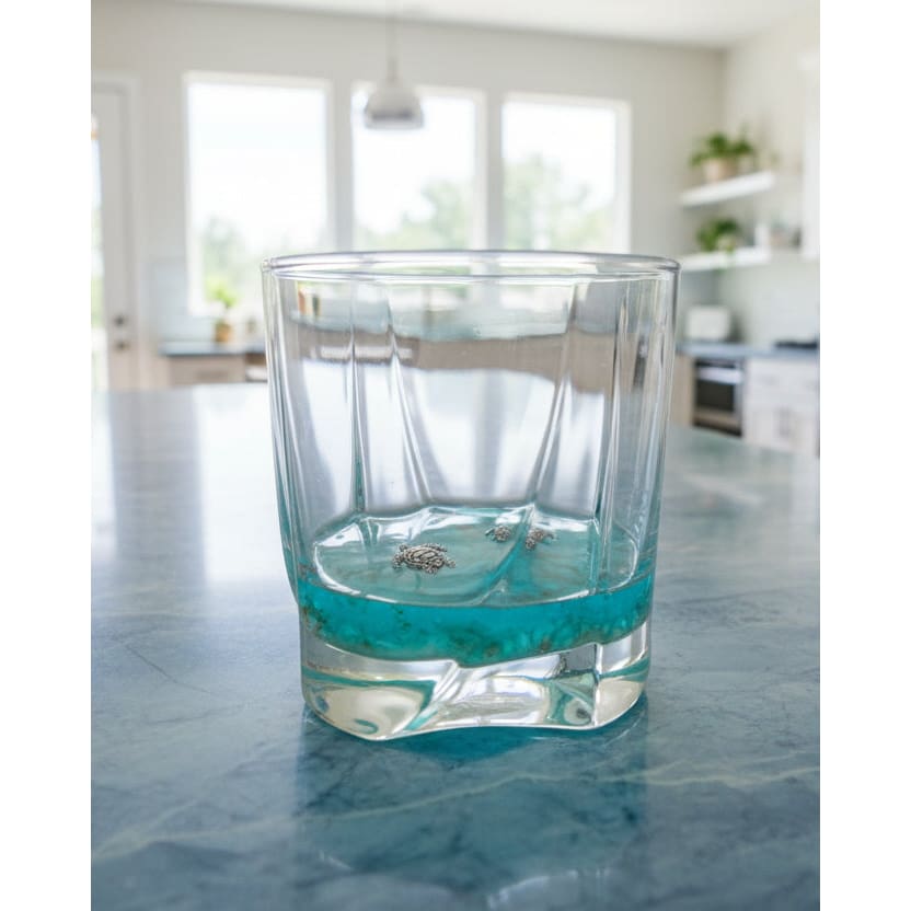 Sea Turtle Glassware - Rocks Cocktail - Home & Garden