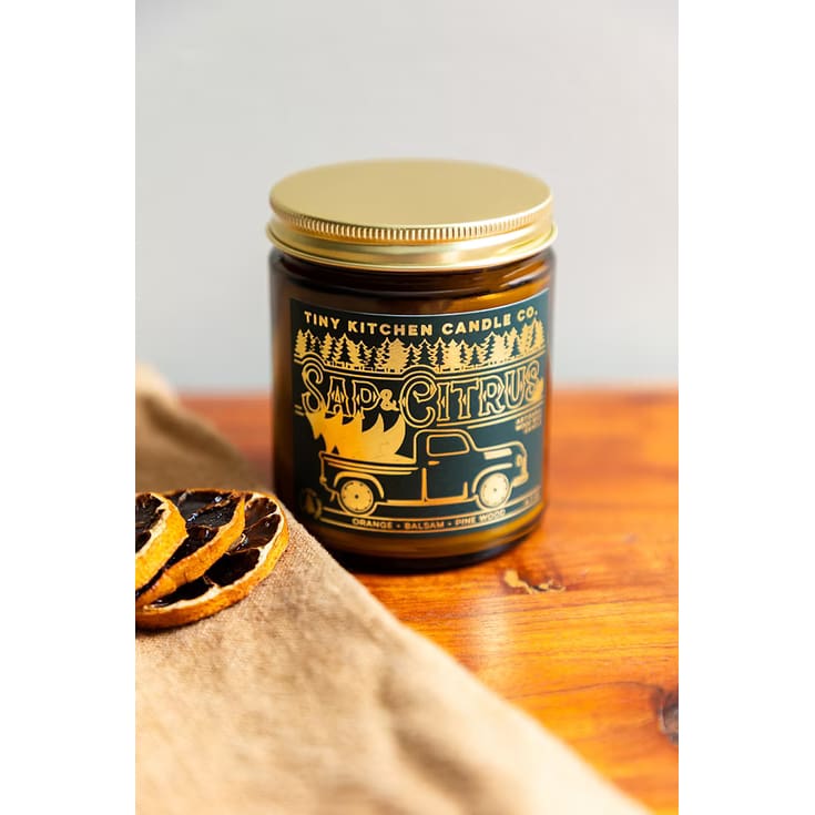 Seasonal Collection - Artisanal Wood Wick Candles - Sap & Citrus - Candles