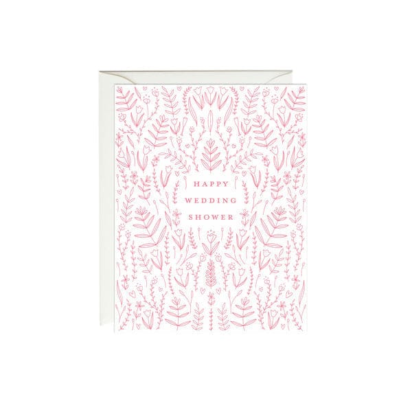 Shower/Wedding/Anniversary Card - Pink Bridal Shower Wedding Card - Books & Cards