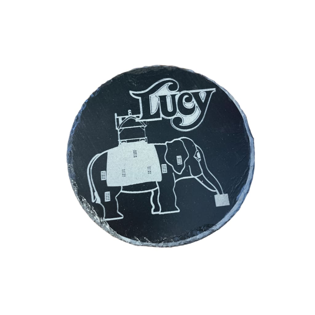 Slate Coaster - Lucy the Elephant - Home &amp; Lifestyle