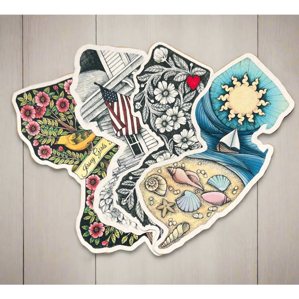 Small NJ Magnets - Books & Cards