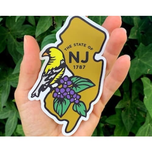 State of NJ 1787 Vinyl Decal/Sticker