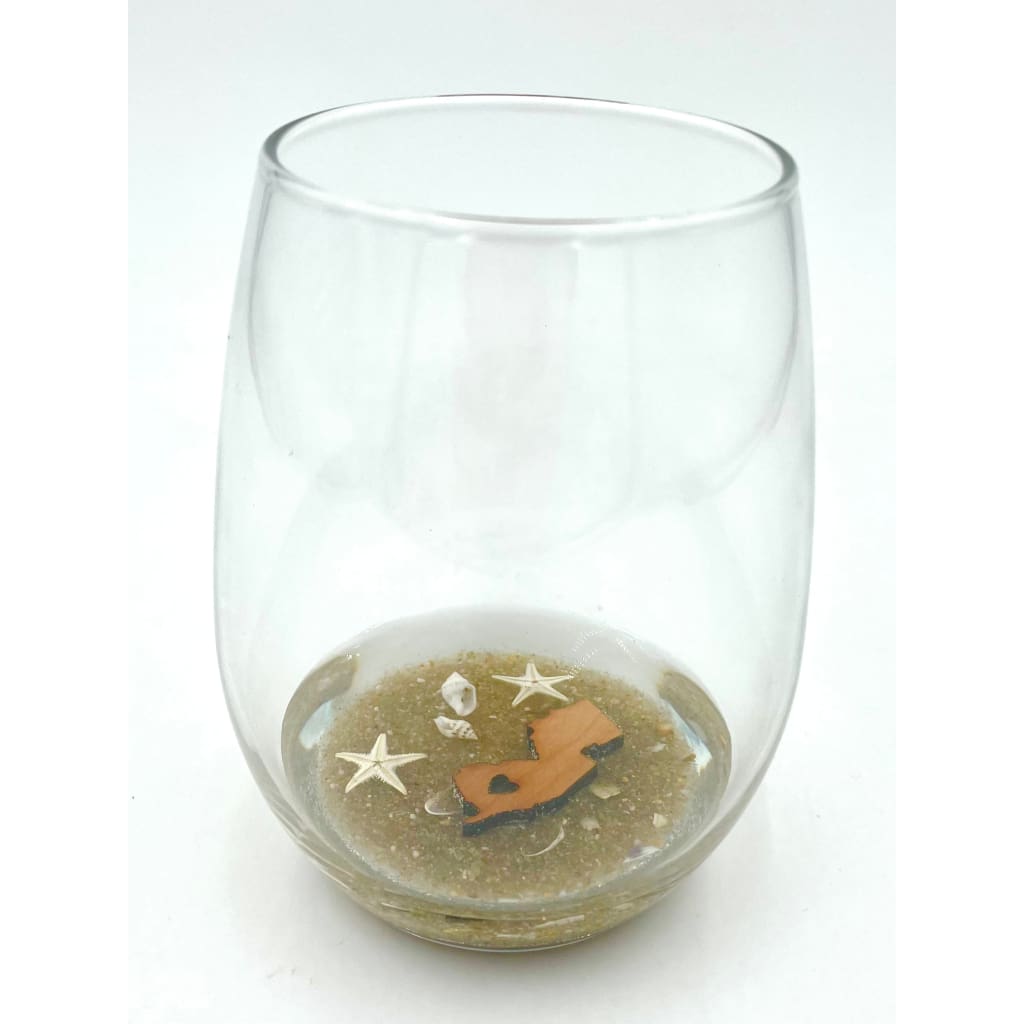 Stemless Wine Glasses - NJ State - Home & Garden