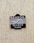 Sterling Silver Beach Badge Necklace - Seaside Park