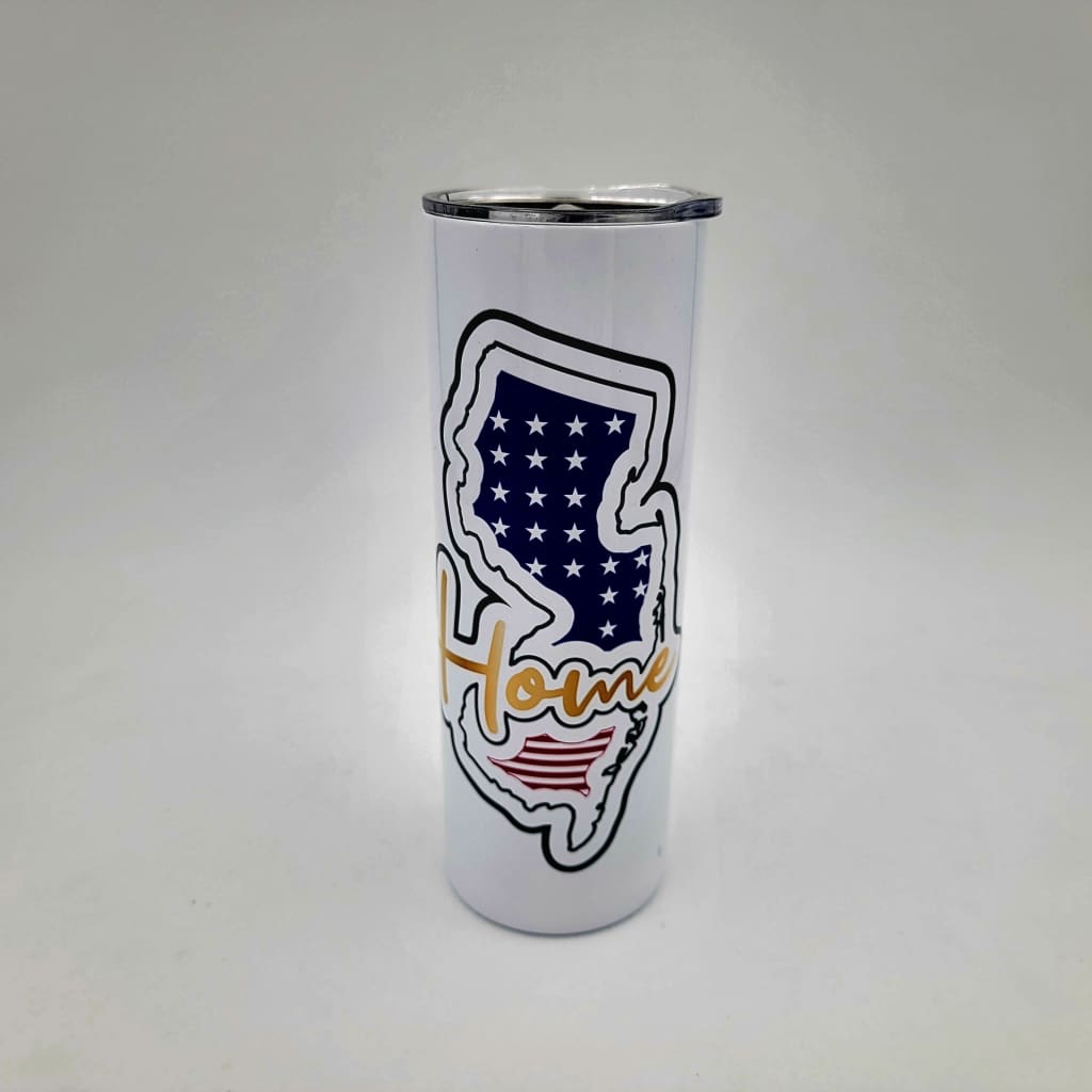 Tall Insulated Tumbler - Red, White &amp; Blue NJ Home - Home &amp; Lifestyle