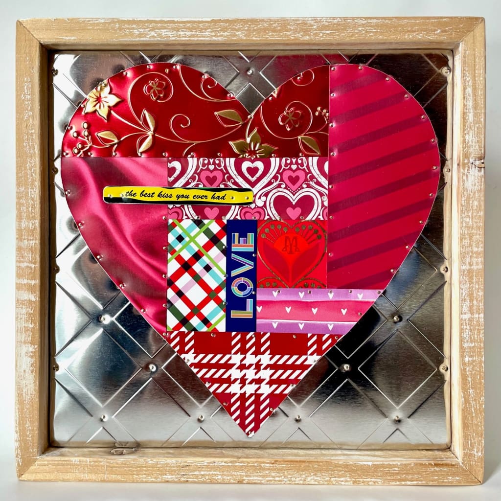 ’The Best Kiss You Ever Had’ Heart Collage - Prints & Artwork