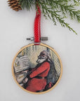 Thomas Nast Hoop Ornaments - Piano Santa - Apparel & Accessories