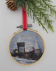Thomas Nast Hoop Ornaments - Rooftop Sleigh - Apparel & Accessories