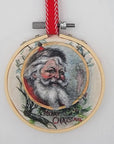 Thomas Nast Hoop Ornaments - Santa’s Close Up - Apparel & Accessories