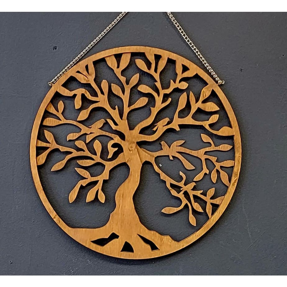 Tree of Life Wall Hanging - 15’’ Round Tree of Life 3-D Cutout Tree of Life Wall Hanging - Jewelry & Accessories
