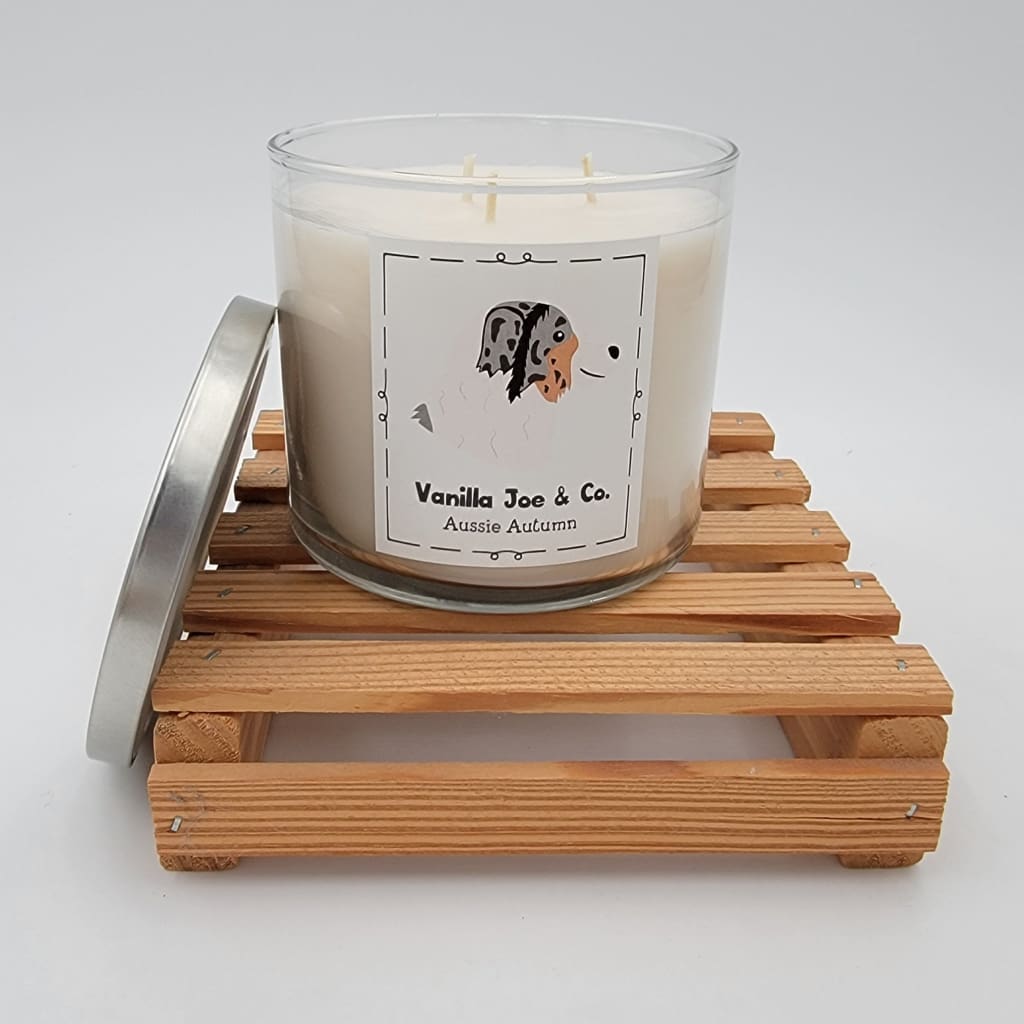 Vanilla Joe &amp; Co. Dog Candle - 18 oz 3 Wick - Aussie
