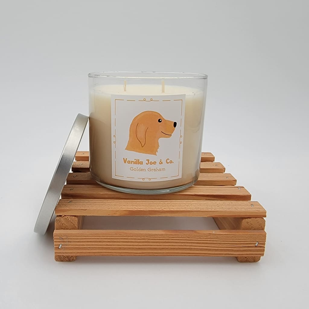 Vanilla Joe &amp; Co. Dog Candle - 18 oz 3 Wick