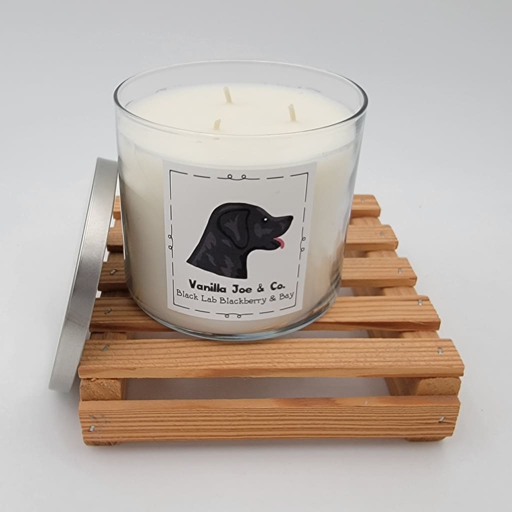 Vanilla Joe &amp; Co. Dog Candle - 18 oz 3 Wick - Black Lab