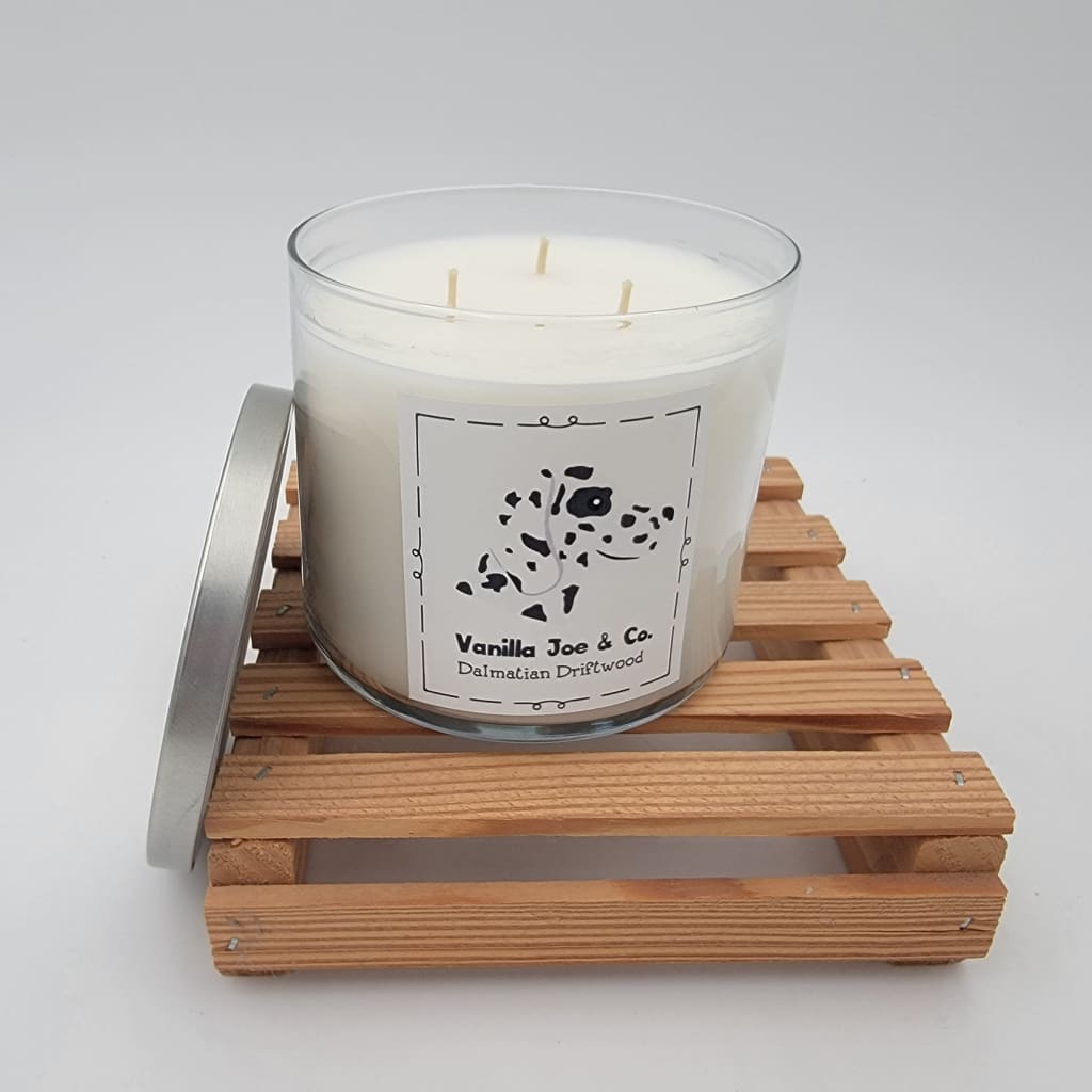 Vanilla Joe &amp; Co. Dog Candle - 18 oz 3 Wick - Dalmation