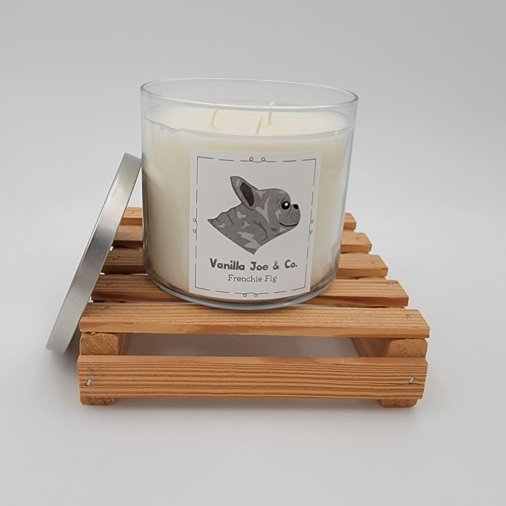 Vanilla Joe &amp; Co. Dog Candle - 18 oz 3 Wick - Frenchie