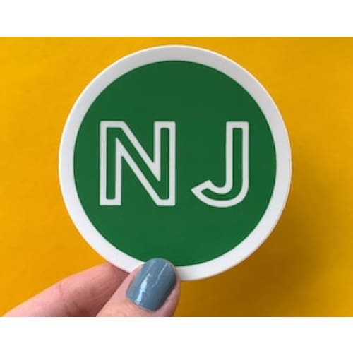 Vintage NJ Vinyl Decal/Sticker