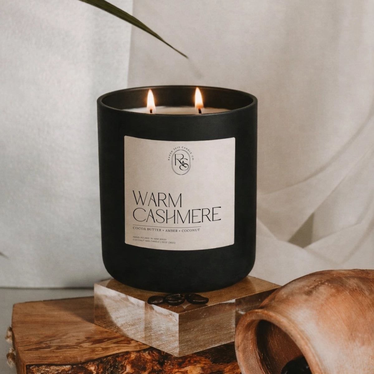 Matte Glass Hand-Poured Candles (10 oz)