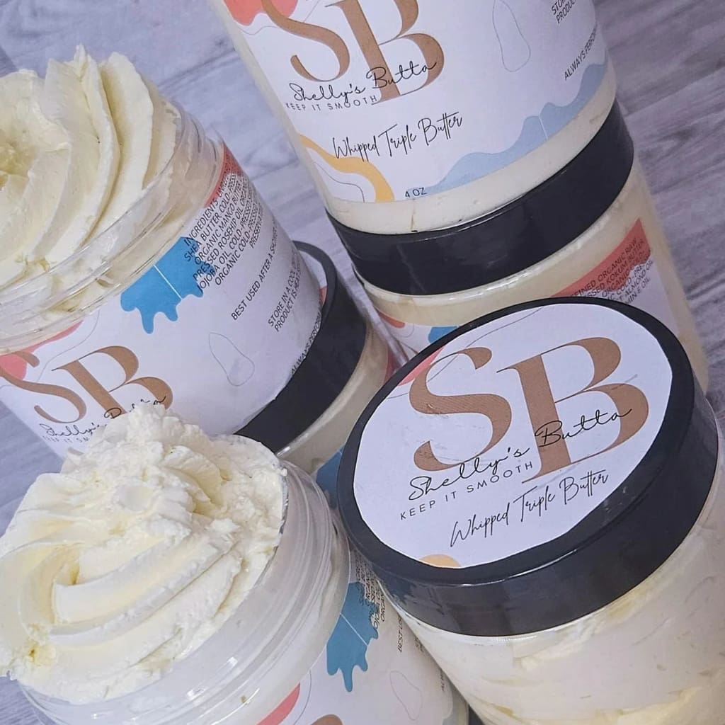 Whipped Body Butter (4 oz Jar) - Triple Butter - Bath & Body