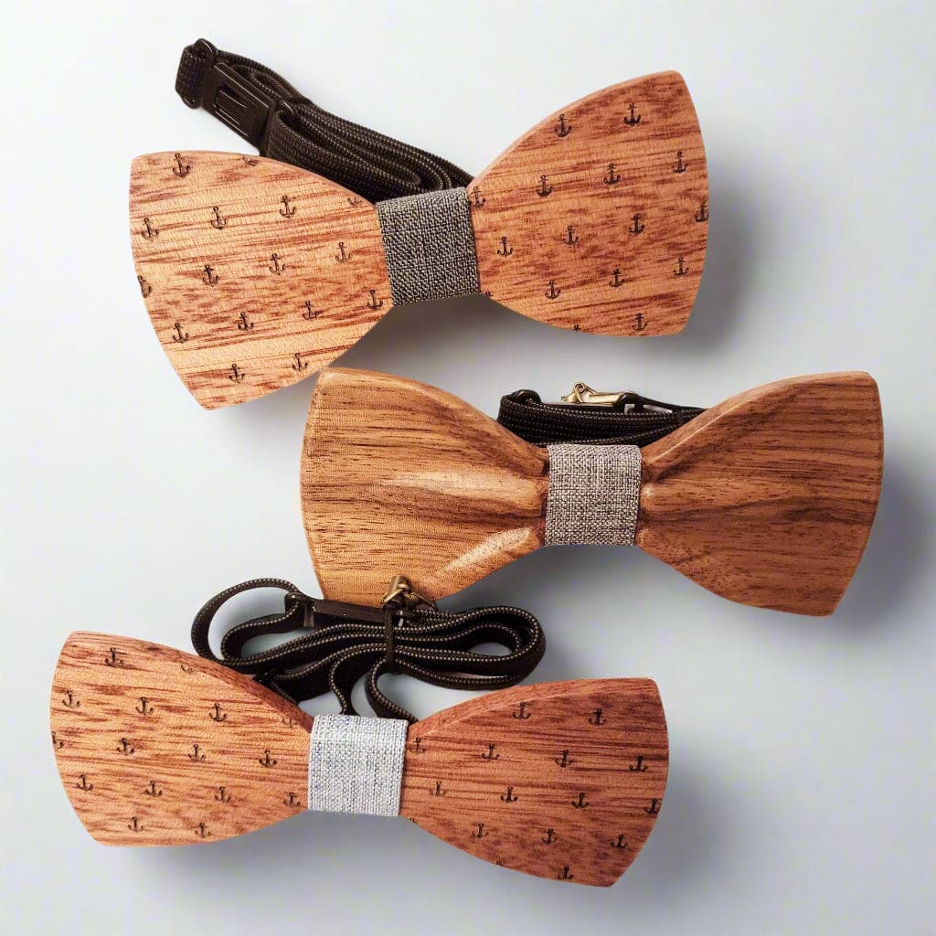 Wooden Bow Tie - Apparel & Accessories