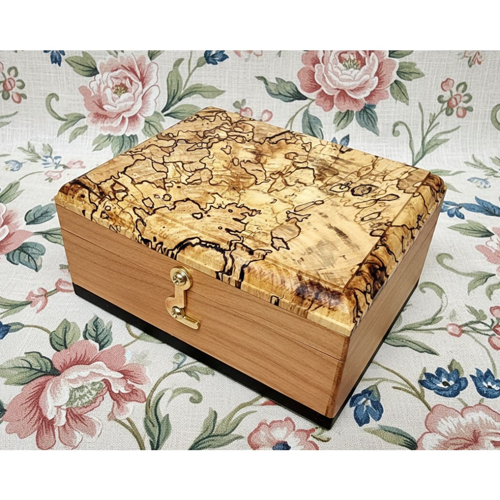 Wooden Memory Box - Spalted Maple - Home &amp; Lifestyle
