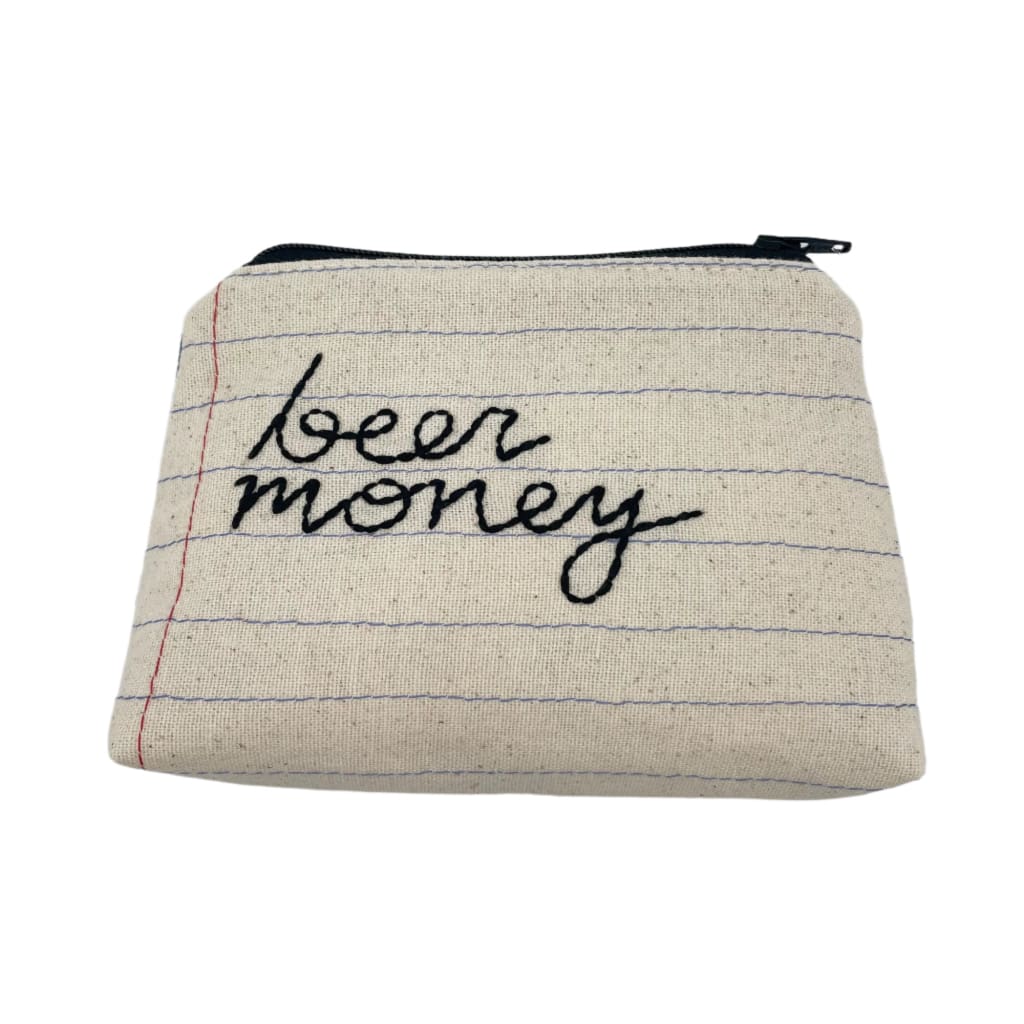 Zipper Pouch - Beer Money - Jewelry & Accessories