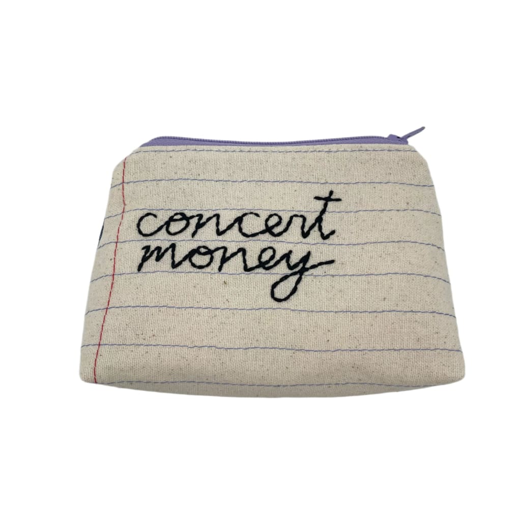 Zipper Pouch - Concert Money - Jewelry & Accessories
