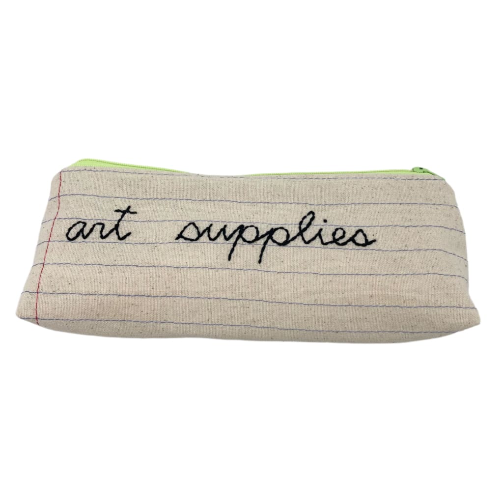 Zippered Pencil Case - Art Supplies - Jewelry &amp; Accessories