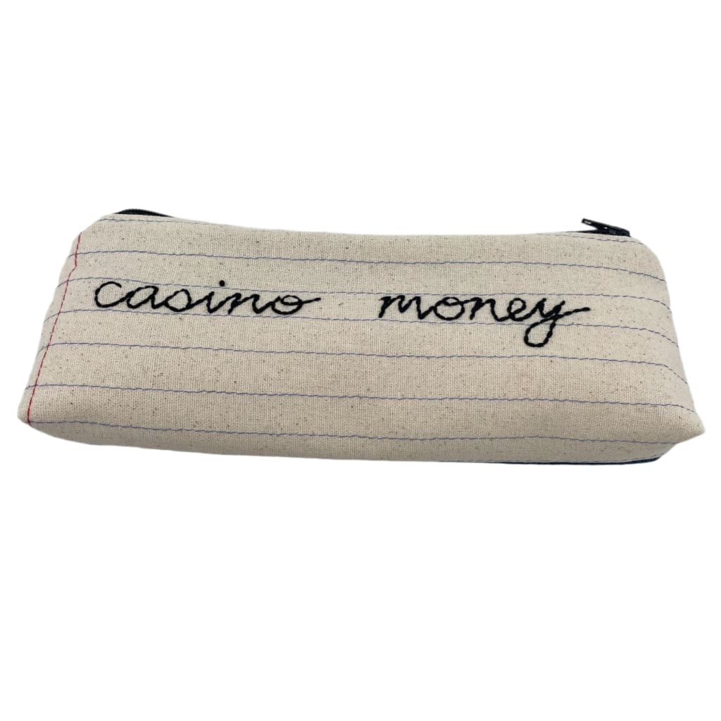 Zippered Pencil Case - Casino Money - Jewelry &amp; Accessories