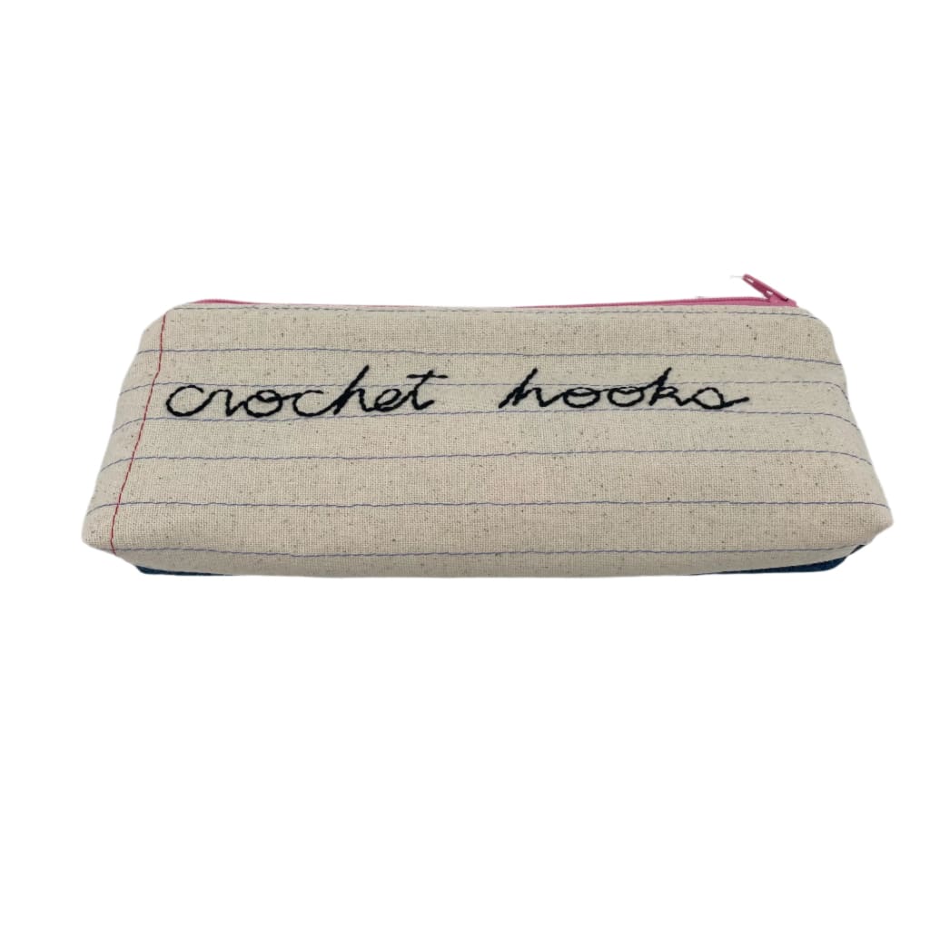 Zippered Pencil Case - Crochet Hooks - Jewelry &amp; Accessories