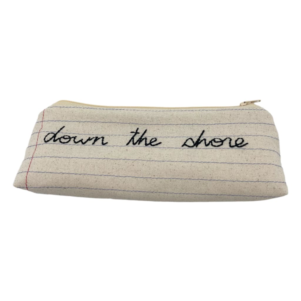 Zippered Pencil Case - Down the Shore - Jewelry &amp; Accessories