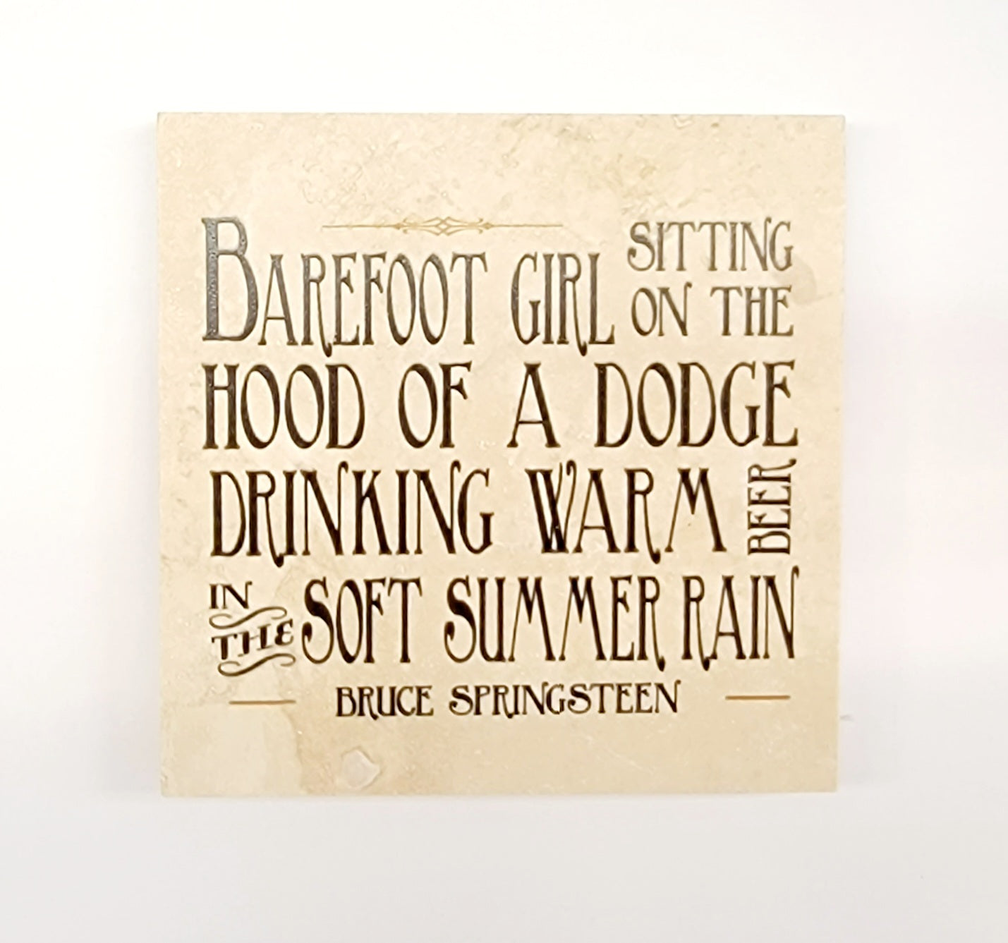 Springsteen Barefoot Girl Coaster