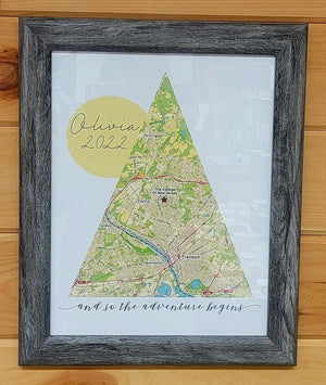 Custom "And So The Adventure Begins" Framed Print