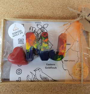 3 Crayon Set Scented - "heart" NJ