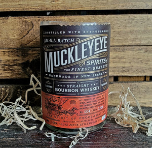 Muckleyeye Bourbon Whiskey Bottle Candle
