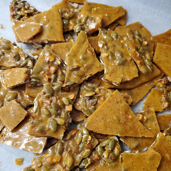 Almonds &amp; Pepitas Brittle - Sweet &amp; Spicy
