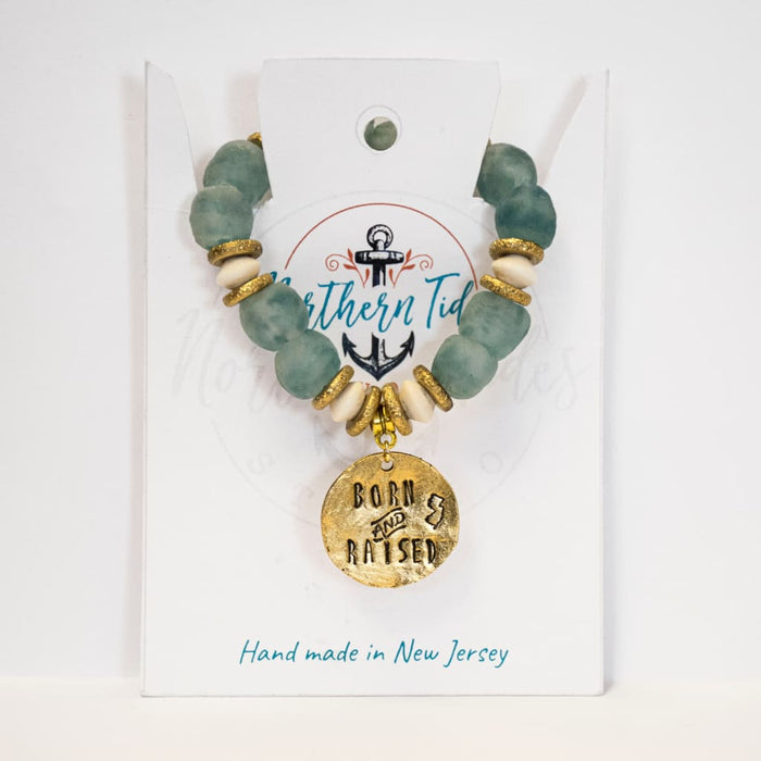 African Recycled Glass Coastal Bracelet